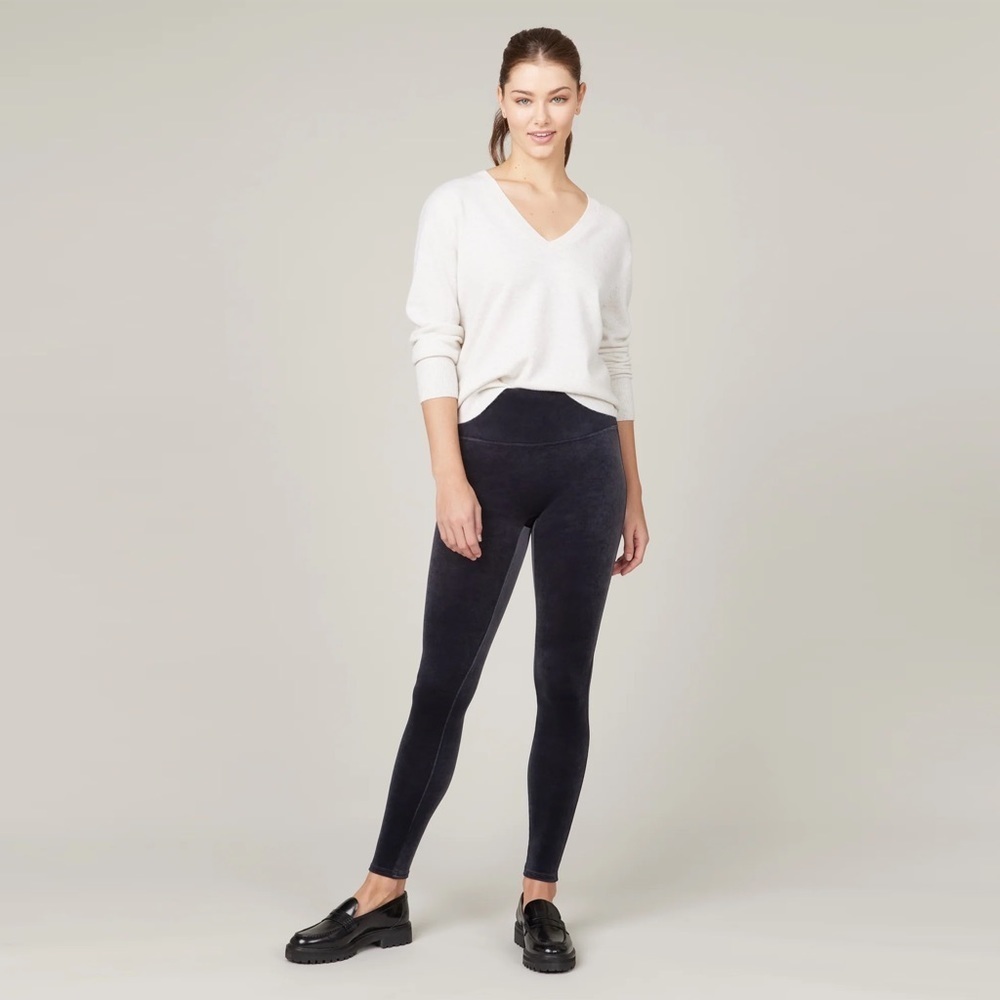 SPANX - Velvet Leggings - Navy